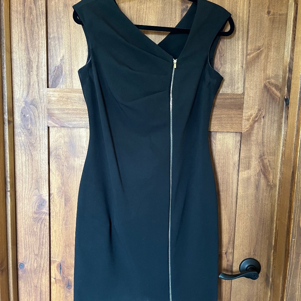 Calvin Klein LBD Zipper dress 6